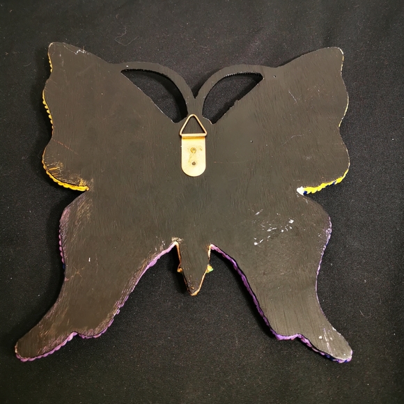 Colourful Resin Glittery Butterfly Wall Hanging Decorative - Picture 13 of 17